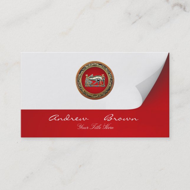 Cartão De Visita [154] Tesouro achado: O olho de Horus (Frente)