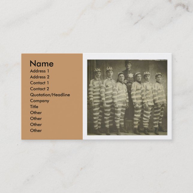 cartão de visita 1900groupofconvicts (Frente)