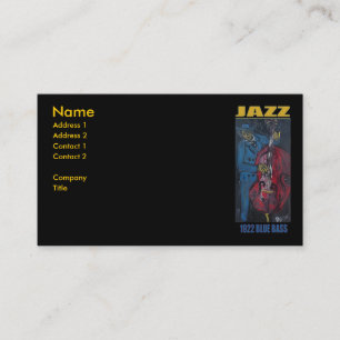 CARTÃO DE VISITA 1922 JAZZ BAIXO AZUL