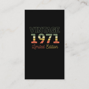 Cartão De Visita 1971 50 anos 50 anos