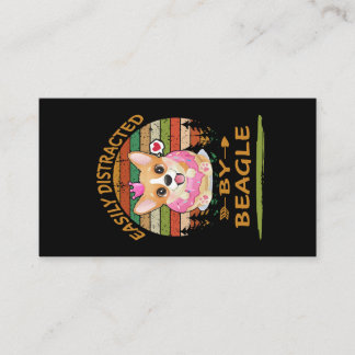 Cartão De Visita 1 Facilmente Distraído Por Beagle