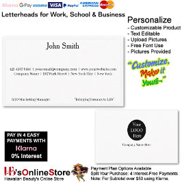 Cartão De Visita 1 Logotipo Branco Moderno Promover Nome da Marca d