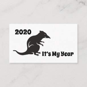 Cartão De Visita 2020 Meu Ano Rato