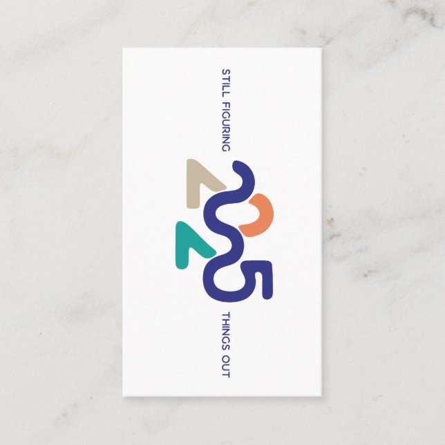 Cartão De Visita 2025 ainda está resolvendo as coisas (Frente)