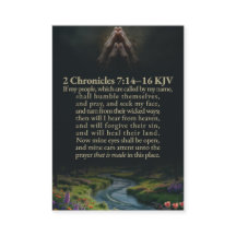 2 Crônicas 7:14-16 e Isaías 48:9-13 ARC