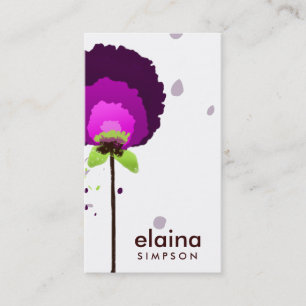 Cartão De Visita 311-ALLURING BRANCO ROXO do ALLIUM  