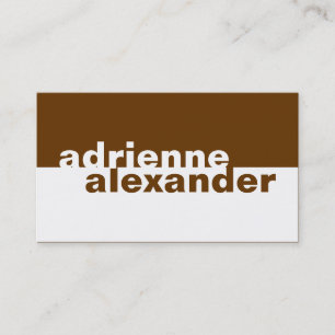 Cartão De Visita 311-Bolsa Simplista  Chocolate