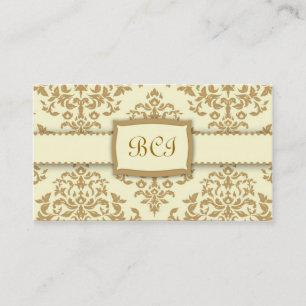 Cartão De Visita 311-Monogram cereja sobre o bolo - Buttercream