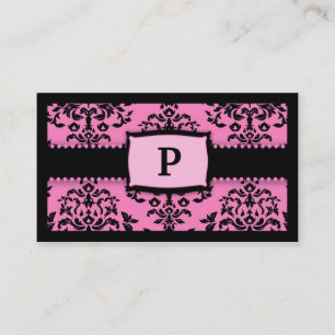 Cartão De Visita 311-MonogramIcing no bolo - Liquorice 2