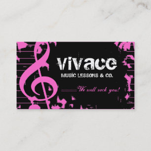 Cartão De Visita 311-MUSICAL MAESTROS - ROSA do GRUNGE