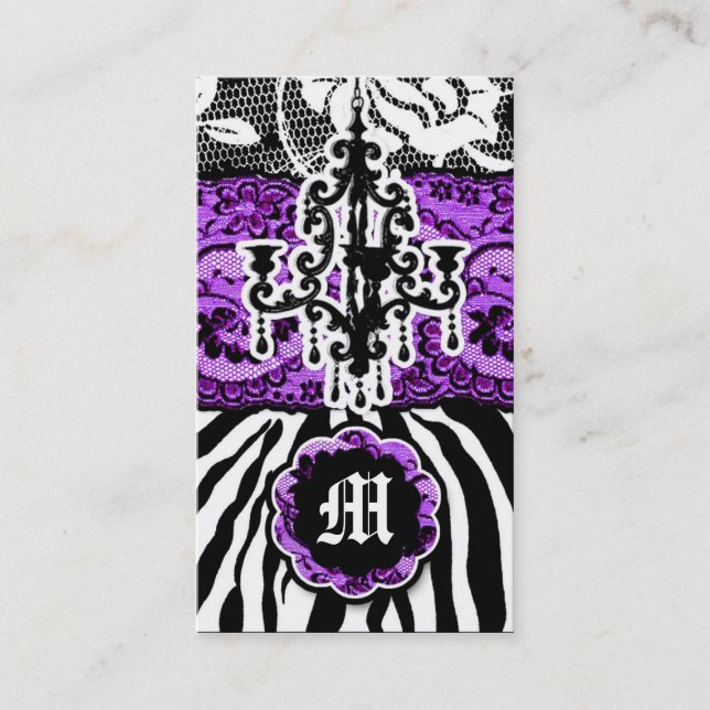 Cartão De Visita 311 roxo selvagem do fósforo da mistura n (Frente)
