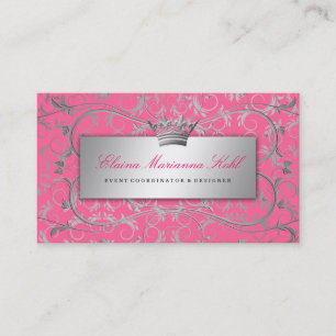 Cartão De Visita 311-Silver Divine o rosa gostoso de  