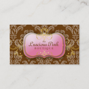 Cartão De Visita 311-The chocolate cor-de-rosa gostoso da placa