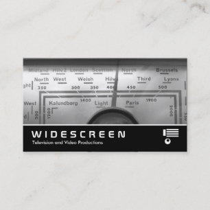 Cartão De Visita 330 Widescreen - Seletor de rádio BRITÂNICO velh