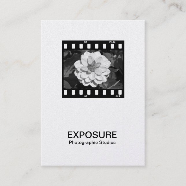 Cartão De Visita 35 mm Film Frame 01 (Platinum) (Frente)