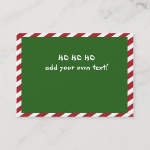 cartão de visita 3.5x2.5 do Natal