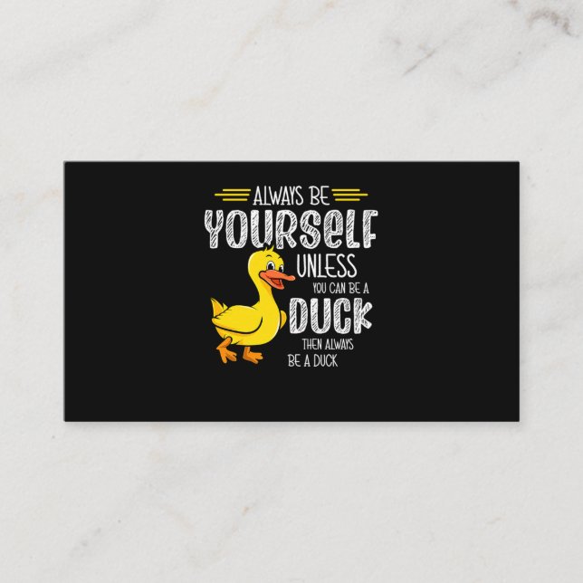 Cartão De Visita 45.Rubber duck for a Duck Lovers (Frente)