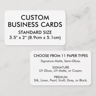Cartão De Visita 50 x Tamanho PADRÃO 3.5" x 2" com Bordas Arredonda