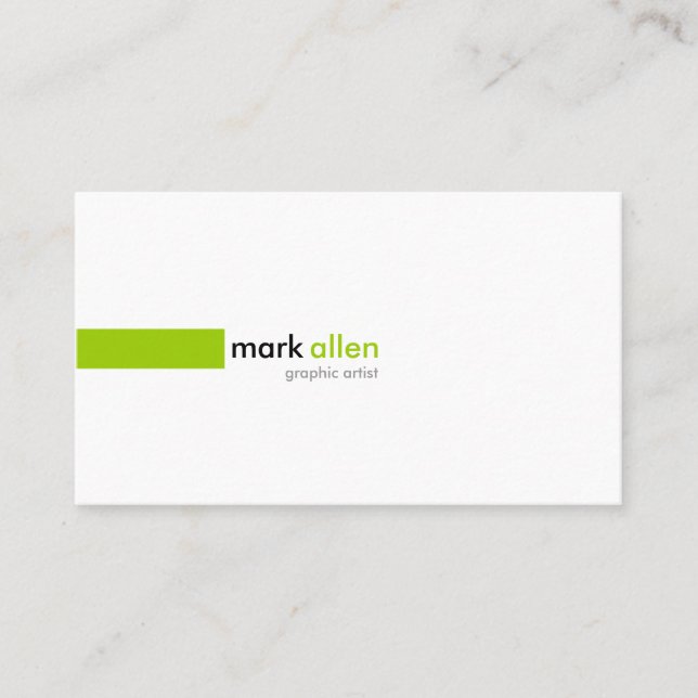 Cartão De Visita 519B moderno feito sob encomenda (Frente)