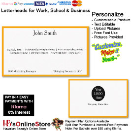 Cartão De Visita 5 Modern Orange Logo Promote Company Brand Name