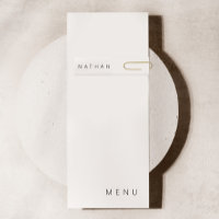 Cartão de visita 6 do Convidado de Recepção Minima