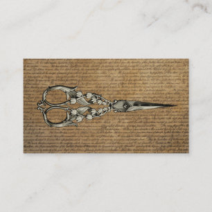 Cartão De Visita A antiguidade velha dos roteiros do vintage