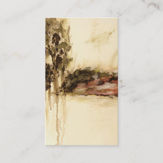 Cartão De Visita A arte ambígua, abstrata da paisagem goteja a (Frente)