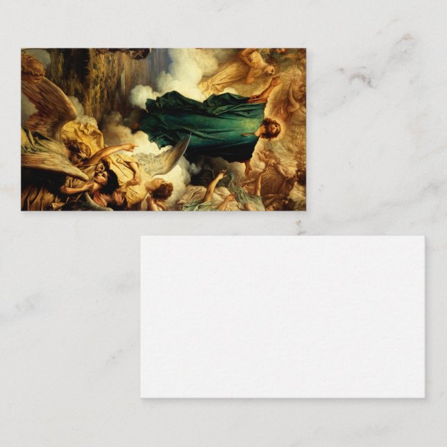 Cartão De Visita A Ascensão, 1879, por Gustave Dore (Frente/Verso)