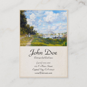 Cartão De Visita A bacia em Argenteuil Claude Monet
