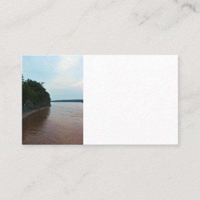 Cartão De Visita A baía de Fundy (Frente)