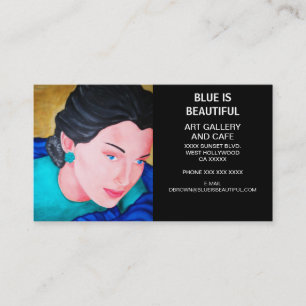 CARTÃO DE VISITA A BELEZA É AZUL