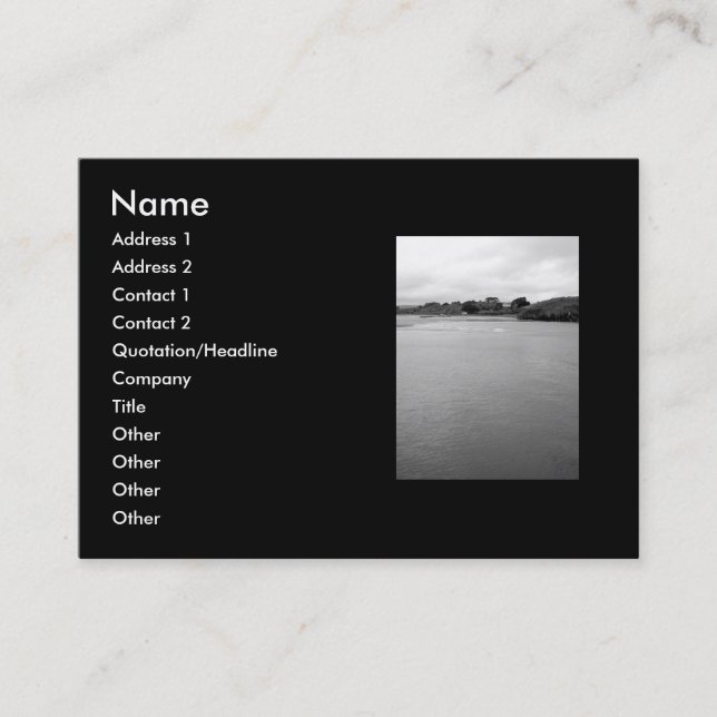 Cartão De Visita A Calm Bay na Irlanda. Perto de Rosscarbery. (Frente)