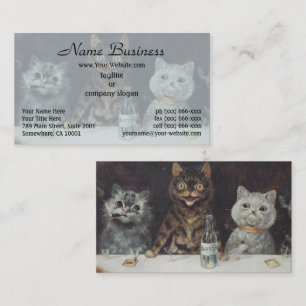 Cartão De Visita A Celebração de Solteirice do Gato