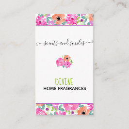 Cartão De Visita A Cera Feita À Maneira Derrete Aquarela Vertical F