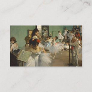 Cartão De Visita A classe de dança. Edgar Degas