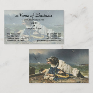 Cartão De Visita A Coragem do Cão: Salvo por Sir Edwin Landseer
