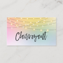 Cartão De Visita A corda Dourado do *~* ilumina o Pastel do leitor