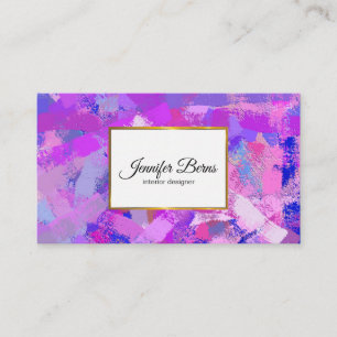 Cartão De Visita A escova abstrata afaga texure.