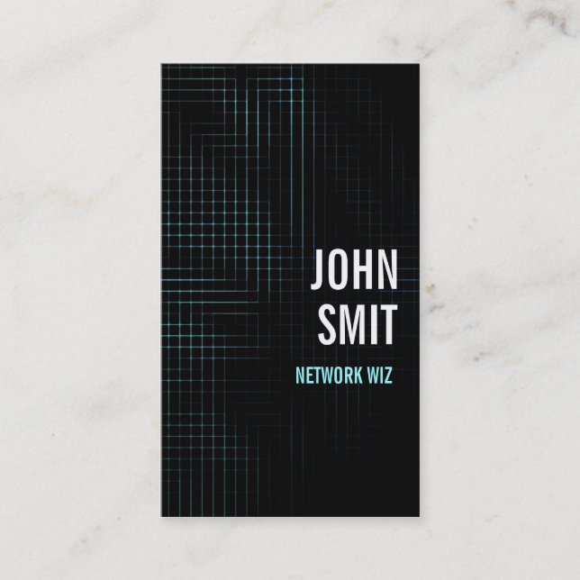 Cartão De Visita A Grade (Frente)