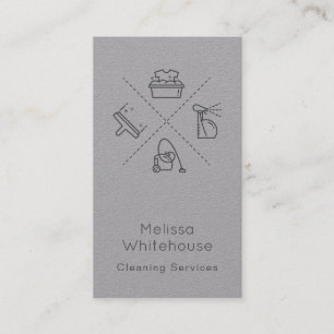 Cartão De Visita A limpeza moderna horizontalmente lustrosa presta