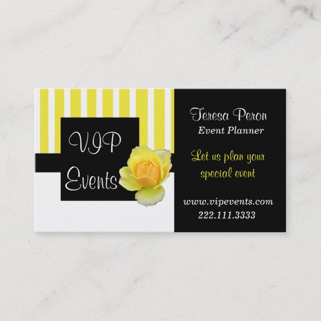 Cartão de visita à moda (Frente)