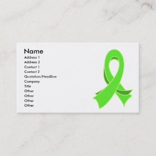 Cartão de visita à moda da fita do linfoma