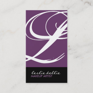 Cartão de visita à moda do monograma