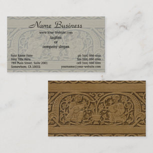 Cartão De Visita A Música, Vintage Decoração Árabe