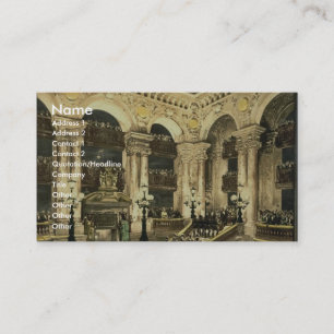 Cartão De Visita A Ópera, a inauguração da ópera, Pa