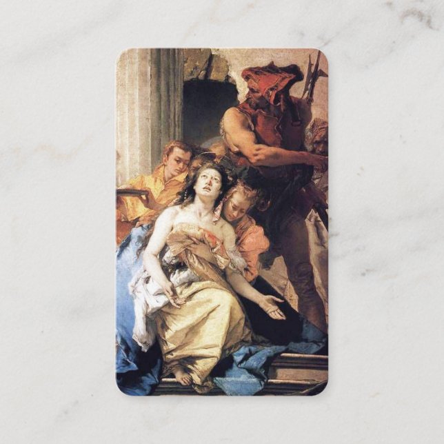 Cartão De Visita A oração carda a rua Agatha 1 de | (Frente)