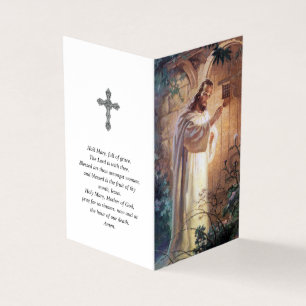Cartão De Visita A oração católica carda Jesus 1 de batida