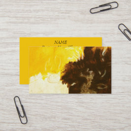 Cartão De Visita A pintura da arte abstracta goteja Splatters Brown