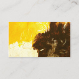 Cartão De Visita A pintura da arte abstracta goteja Splatters Brown