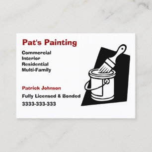 Cartão De Visita A pintura presta serviços de manutenção a cart